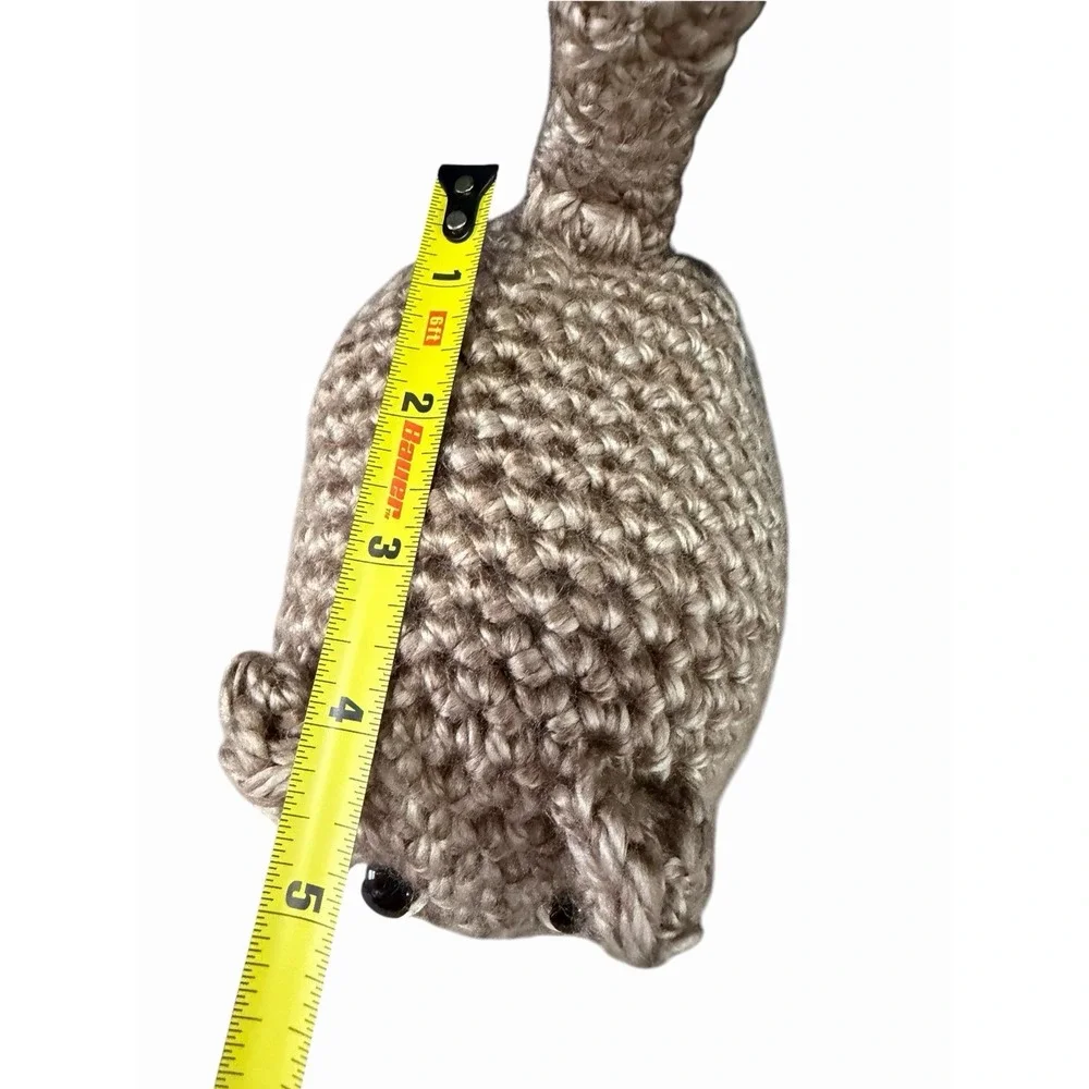 New Handmade Crochet Plushie Cat Kitten tan